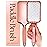 Lily England Paddle Hair Brush for Women with All Hair Types - Professional Hairbrush for Blow Drying, Detangling & Straightening - Smooth Brush with Gel Handle for Easy Grip, Rose Gold-White