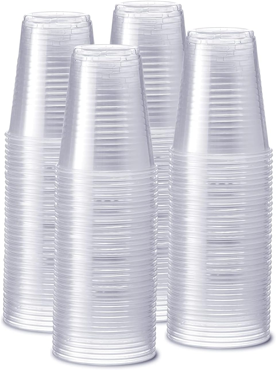 GUSTO Clear Plastic Cups [12 oz - 240 Count] Disposable Cold Drinking Cups for Parties, Events, & Everyday Use - Crystal Clear, BPA-Free, Durable Polypropylene - Formerly Comfy Package
