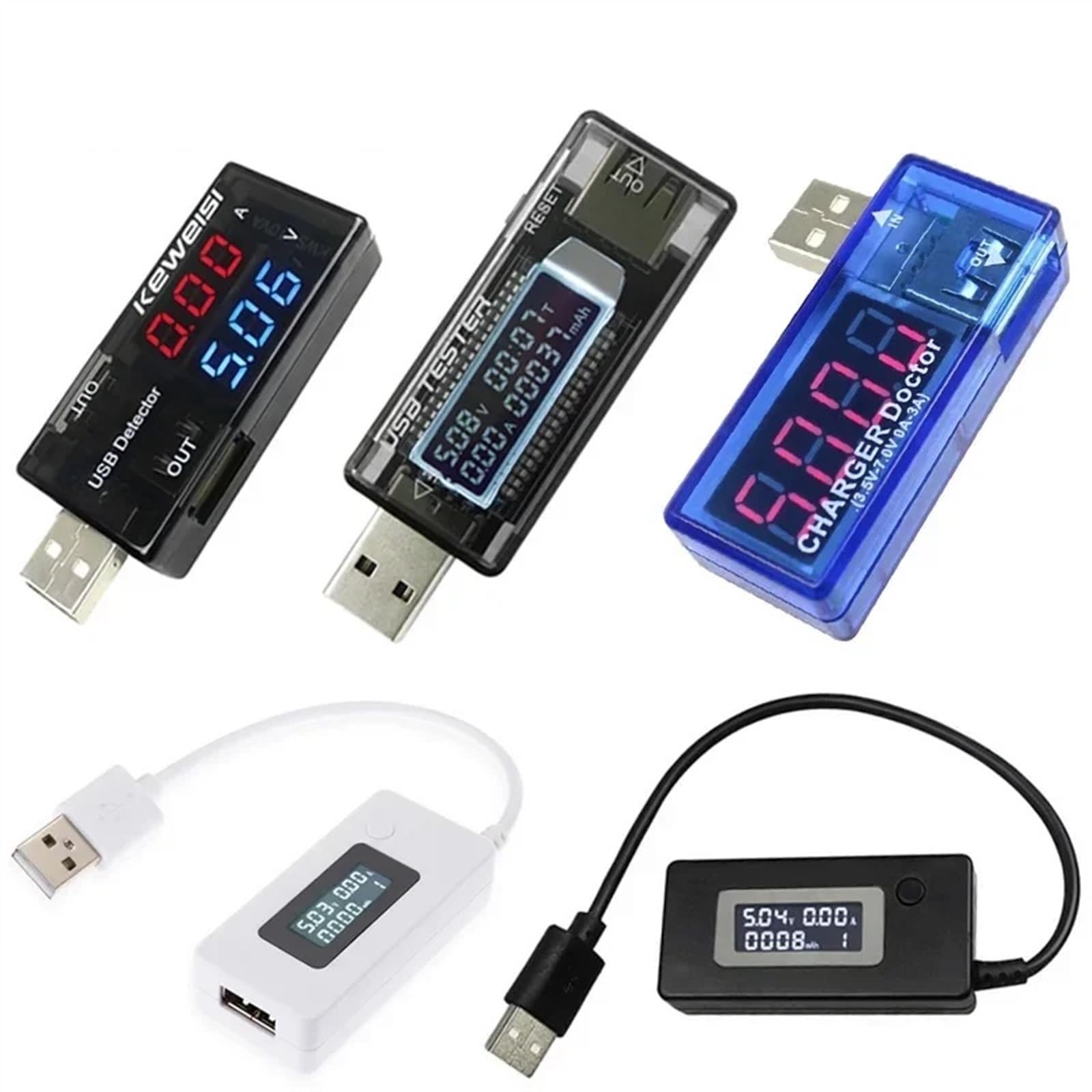 3 w 1 LCD cyfrowy woltomierz USB amperomierz 5 V 12 V DC telefon samochodowy napięcie napięcie wolt ampery moc ładowarka detektor monitor (kolor: typ 1)