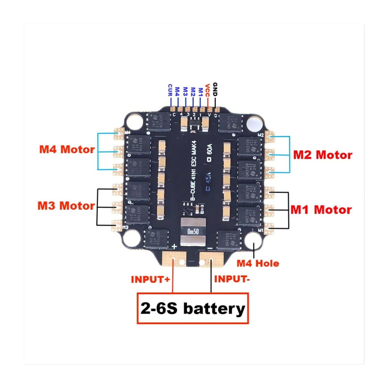 Motore Brushless RS2205 2300KV + ESC BLHeli_S 20A Combo per FPV Drone Corsa QAV250 X210