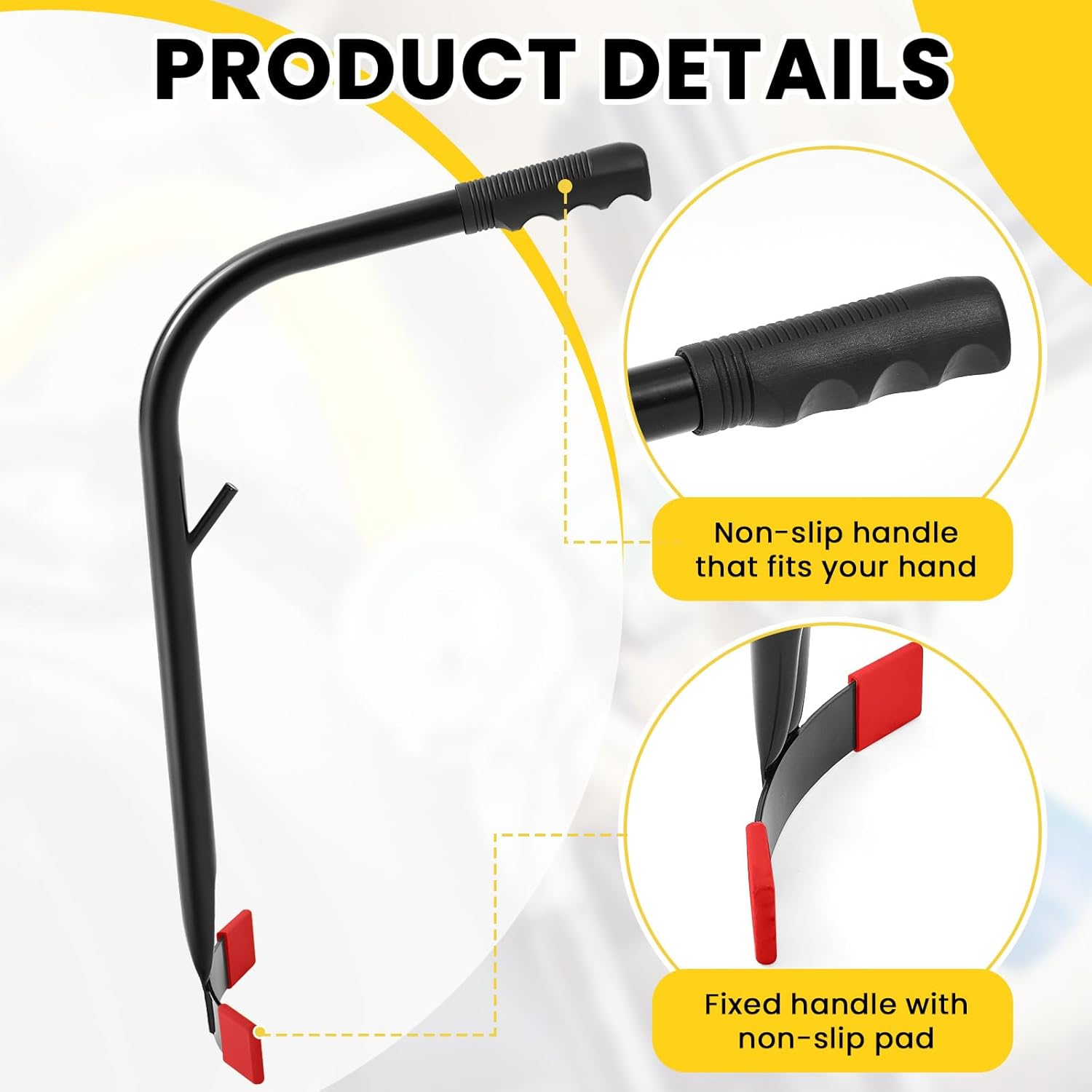 Metal Compressor Tote Portable Powder Coated Steel Tote Compressor, Black, 15.4 x 8.7 Inch