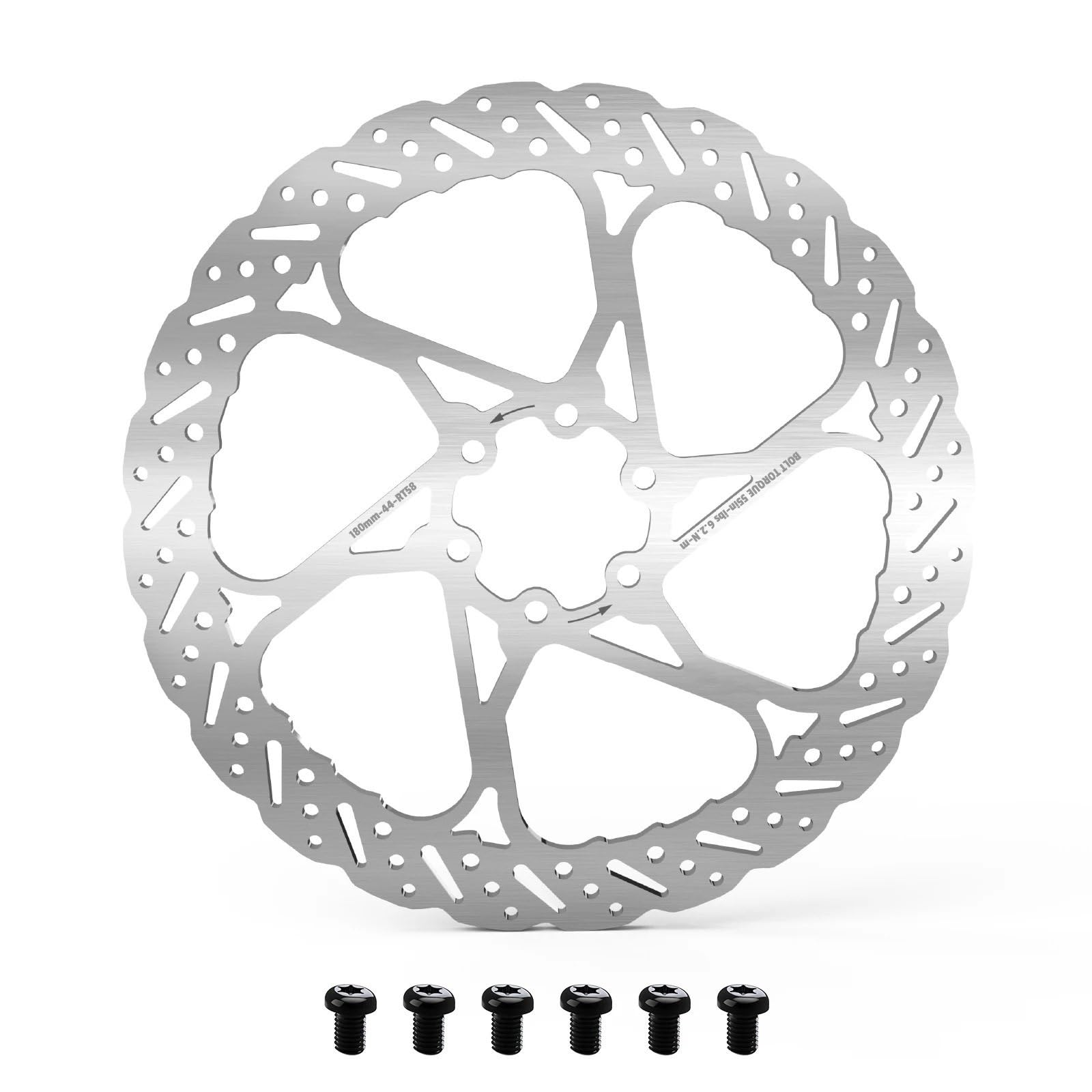 HAYSXVR Bike Brake Drum Fit For SHIMANO Hydraulic Brake Rotor 140MM 160MM 180MM 203MM Bicycle Brake Discs Bike Disc Brake Rotor Bicycles Rear Brake Drum(1PC 180MM)