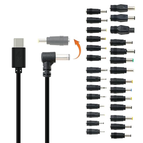 Kits de adaptadores de corriente universales de 12 V PD USB C tipo C a CC Cable de alimentación para PD Power Bank para monitores LCD KiPRO 12V