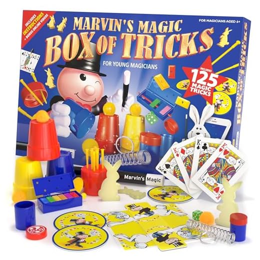 Marvin's Magic - 125 Amazing Magic Tricks for Children | Kids Magic Set | Magic Tricks For Kids Including Magic Wand, Card Tricks + Much More | Suitable For Age 6+