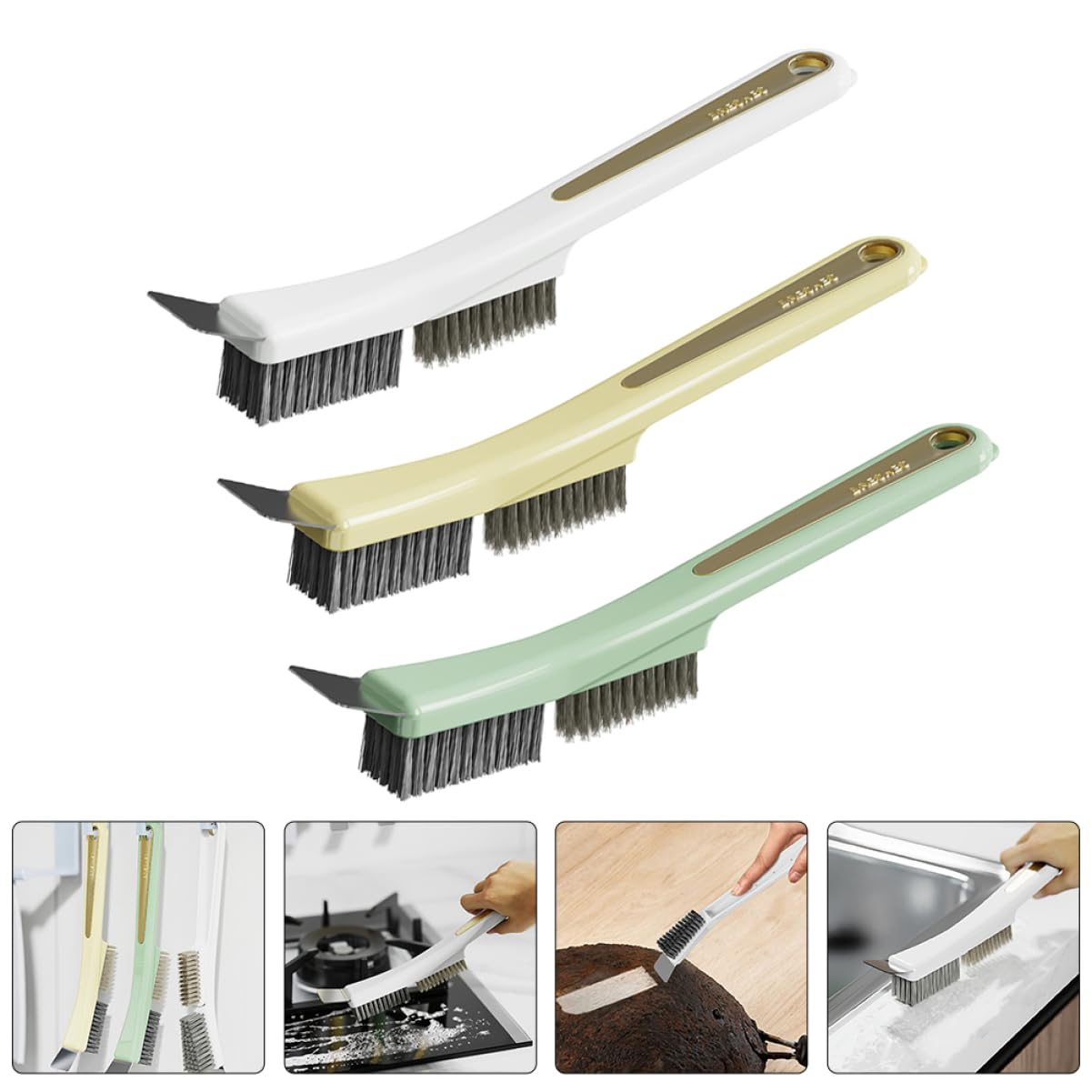 minkissy 12stücke Teiliges Reinigungsbürsten Herd Und Ofen Mit Schaber Und Gap Brush Für Mühelose Reinigung Von Kochfeldern Langlebig Und Ergonomisch Für Einfache Anwendung