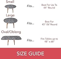 Vista 6 de LAMINET - Almohadilla elástica de borde impreso Elite - Gris mármol - Redonda pequeña - Se adapta a mesas de hasta 44" de diámetro - La máxima