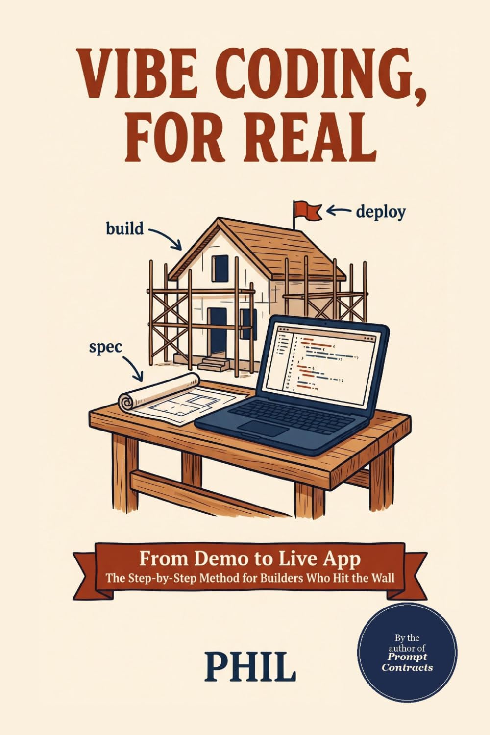 Vibe Coding, For Real: From Demo to Live App, the Step-by-Step Method for Builders Who Hit the Wall (Build With AI)