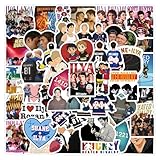 60pcs TV Series Heated Rivalry Stickers for Waterproof Decal for Water Bottle,Adult Teen Travel Case, Laptop, Guitar, Skateboard, Phone, Computer, Bike, Notebook, Helmet (Heart R)