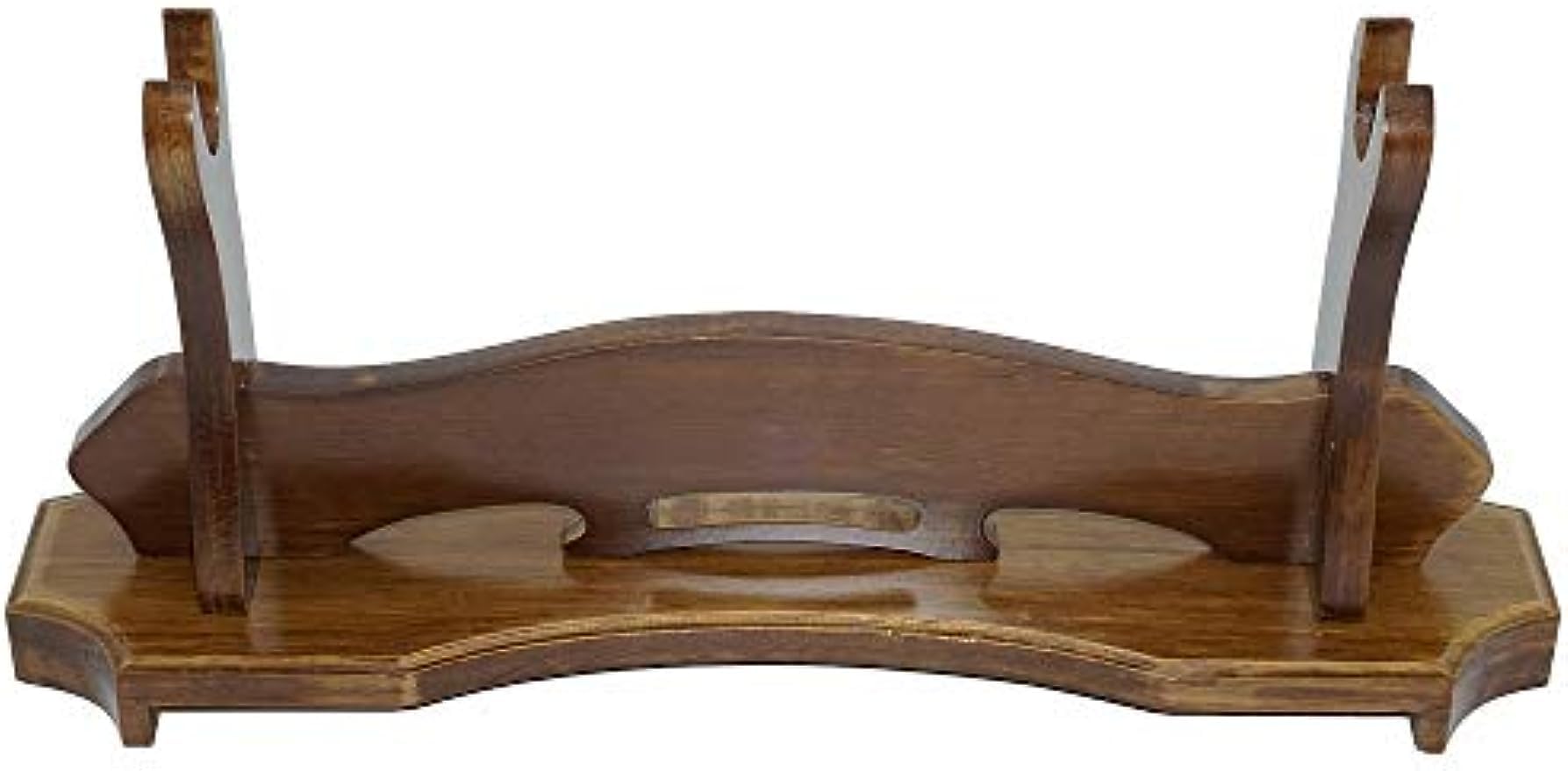 Amazon | 刀掛台木製無垢材 台座付き 刀掛け 一段刀置き 刀架