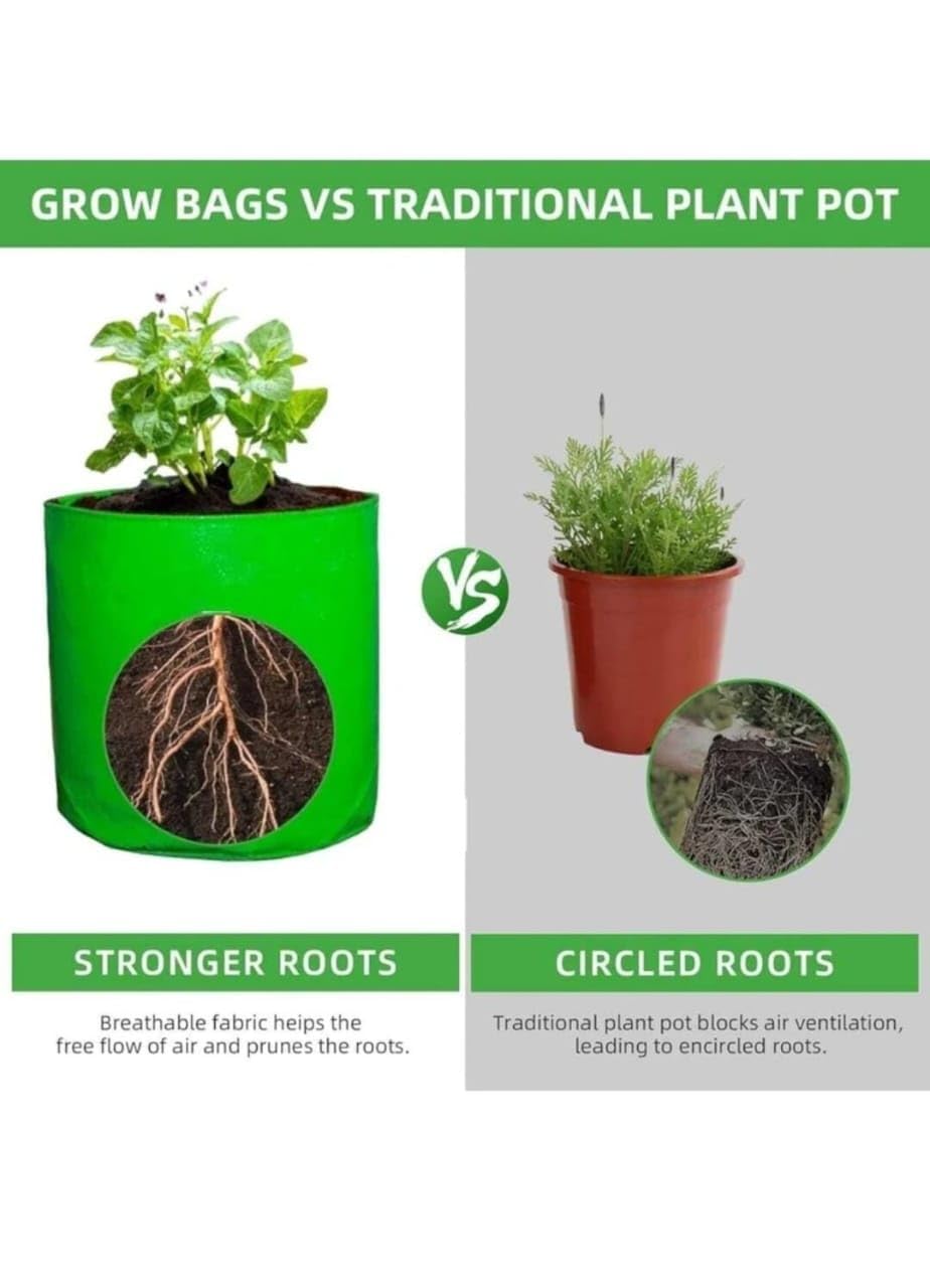 Premium HDPE Grow Bags - UV Protected & Durable -8