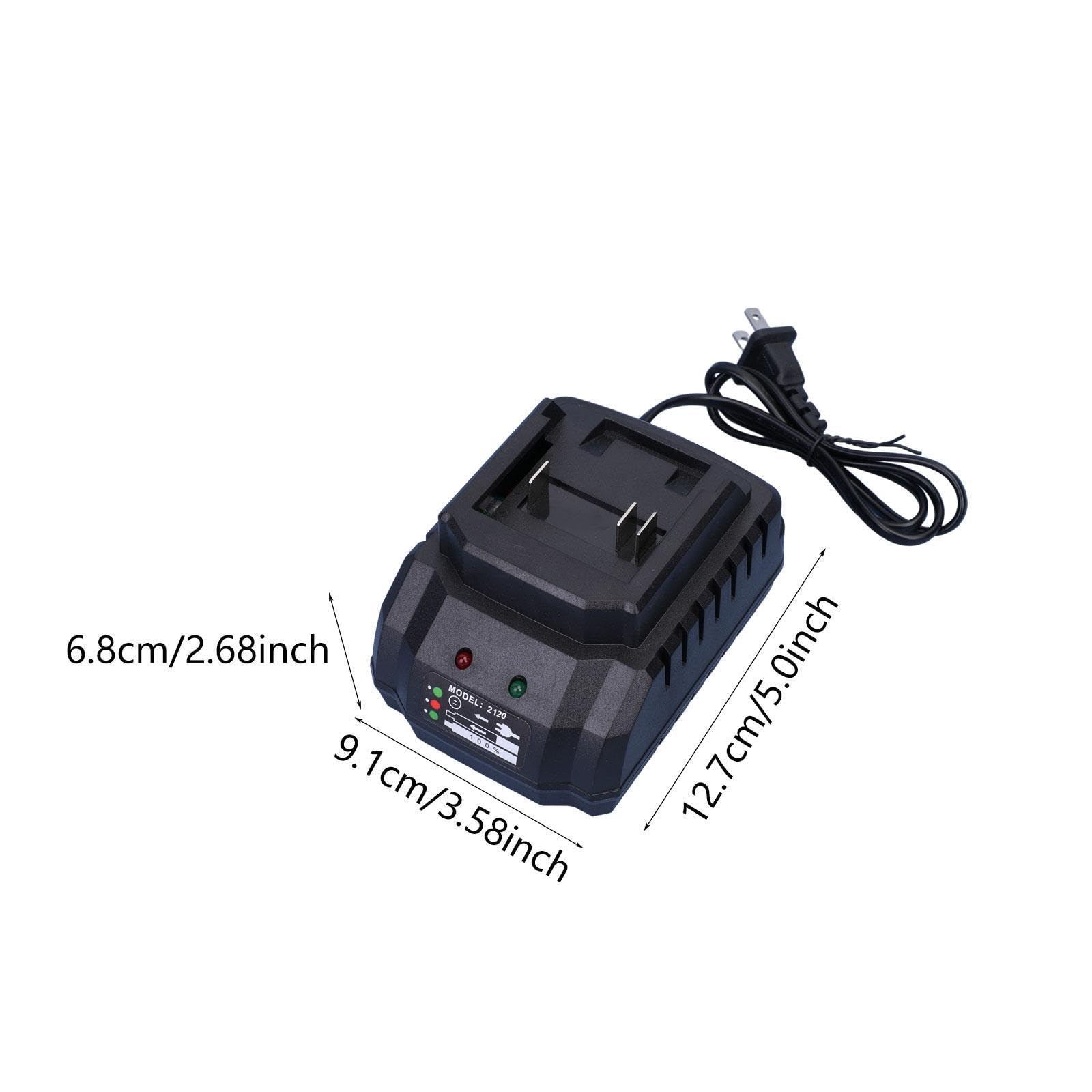 Baoblaze Power Tool Battery Charger Battery Charging Device Portable with Multiple Protection Power Tool Accessories for 21V Battery, 1.8A