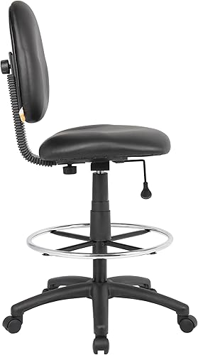 Miniatura 6 de Boss Office Products Stand Up Caressoft Taburete de dibujo sin brazos en negro