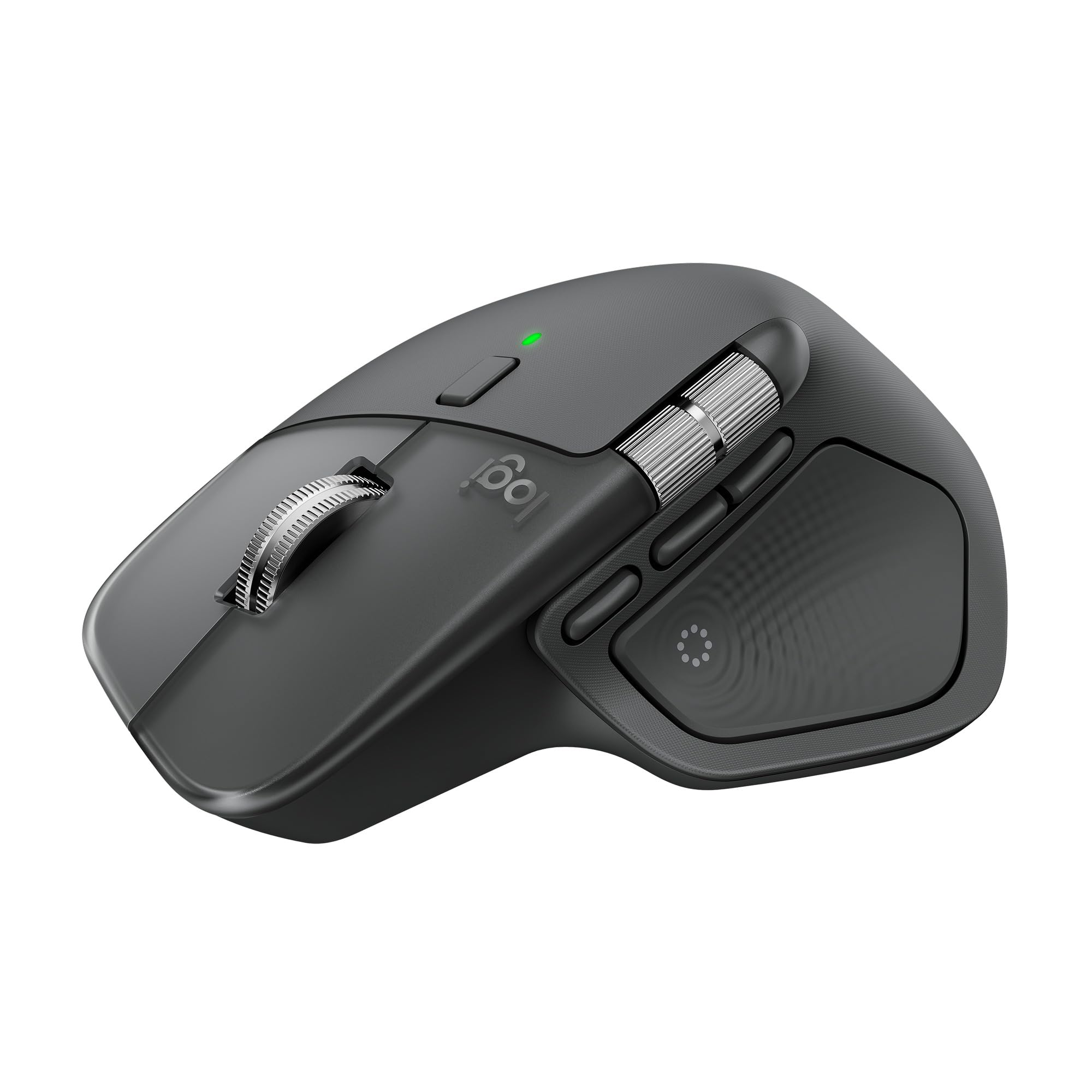 Logitech MX Master 4 Wireless Mouse with Advanced Performance and Tactile Feel of Haptic Feedback, Ergonomic Design, Ultra Fast Scroll, USB-C or Bluetooth Connection, Windows, macOS - Graphite