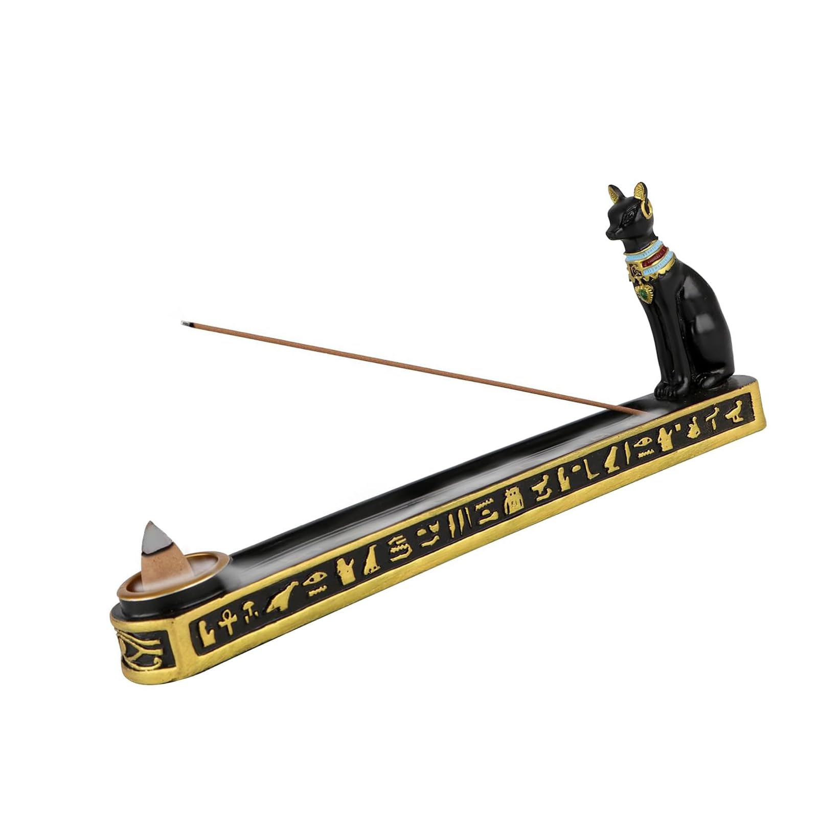 PANGBOER Egyptian Incenses Burners Holder Aromatherapys Freshener Fragrances Stick Burners Ashes Catcher Home Decors Holder for Stick