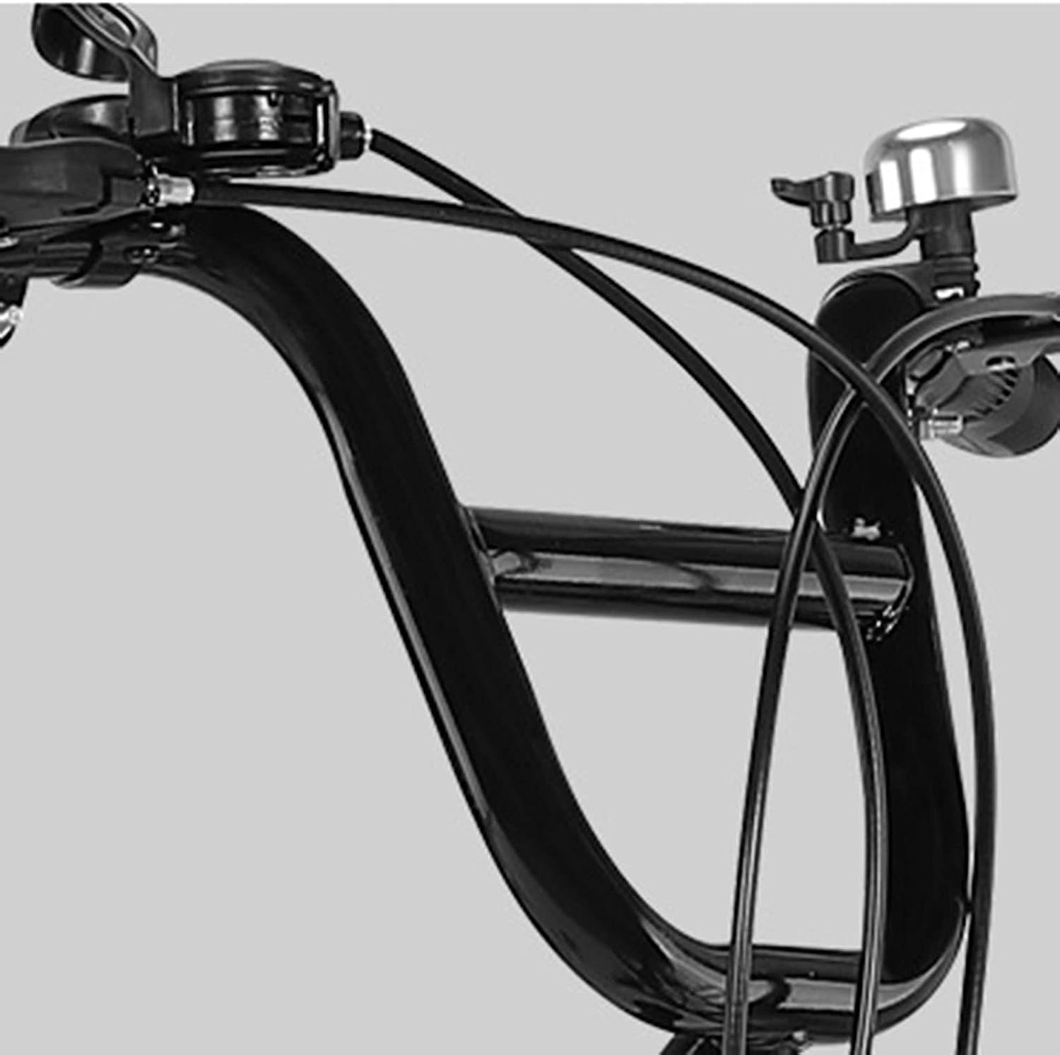 Bicicletta pieghevole Bicicletta pieghevole a 6 velocità per adulti Bicicletta per pendolarismo, biciclette da città in acciaio ad alto tenore di carbonio per adulti Uomini Donne B,20in
