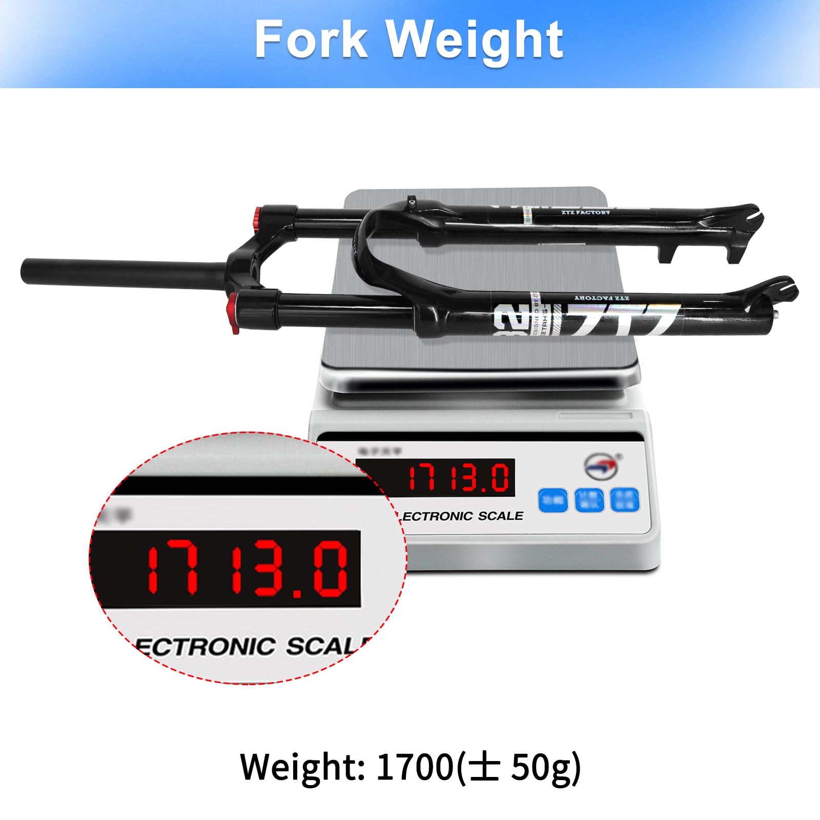 ZTZ Mountain Front Fork 26 inch 27.5 inch 29 inch Doppia Camera d'Aria Forcella della Bicicletta Ammortizzatore Forcella Anteriore Forcella Aria Forcella