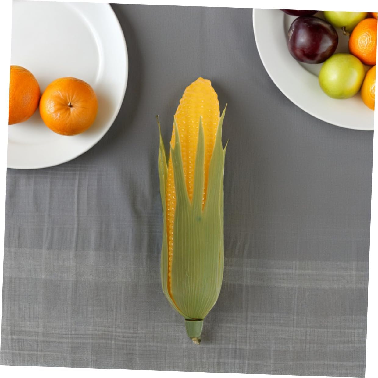 8pcs Artificial Corn Model Simulation Fake Vegetable Decor, Lifelike Plastic Corn Cob Photography Props for Kitchen and Restaurant Display