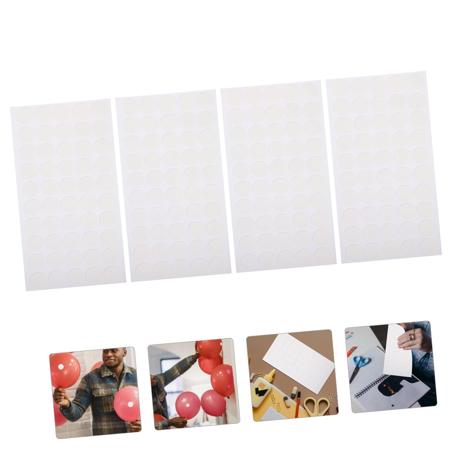 DOITOOL 600pcs Double-Sided Adhesive Dots Acrylic for Crafts Photos Posters and Decorations Convenient and Strong Mounting for