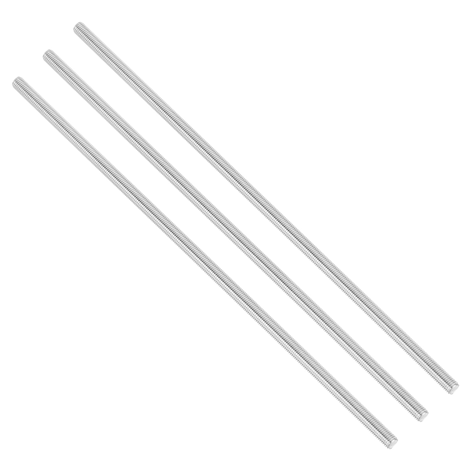 PATIKIL 1/4"-28 UNF 304 Stainless Steel Fully Threaded Rod, 3Pcs 9.8" Length Long Threaded Screw Right Hand Threads All Threaded Rod Studs for Anchoring Bolt, Clamps, Hangers and U-Bolts