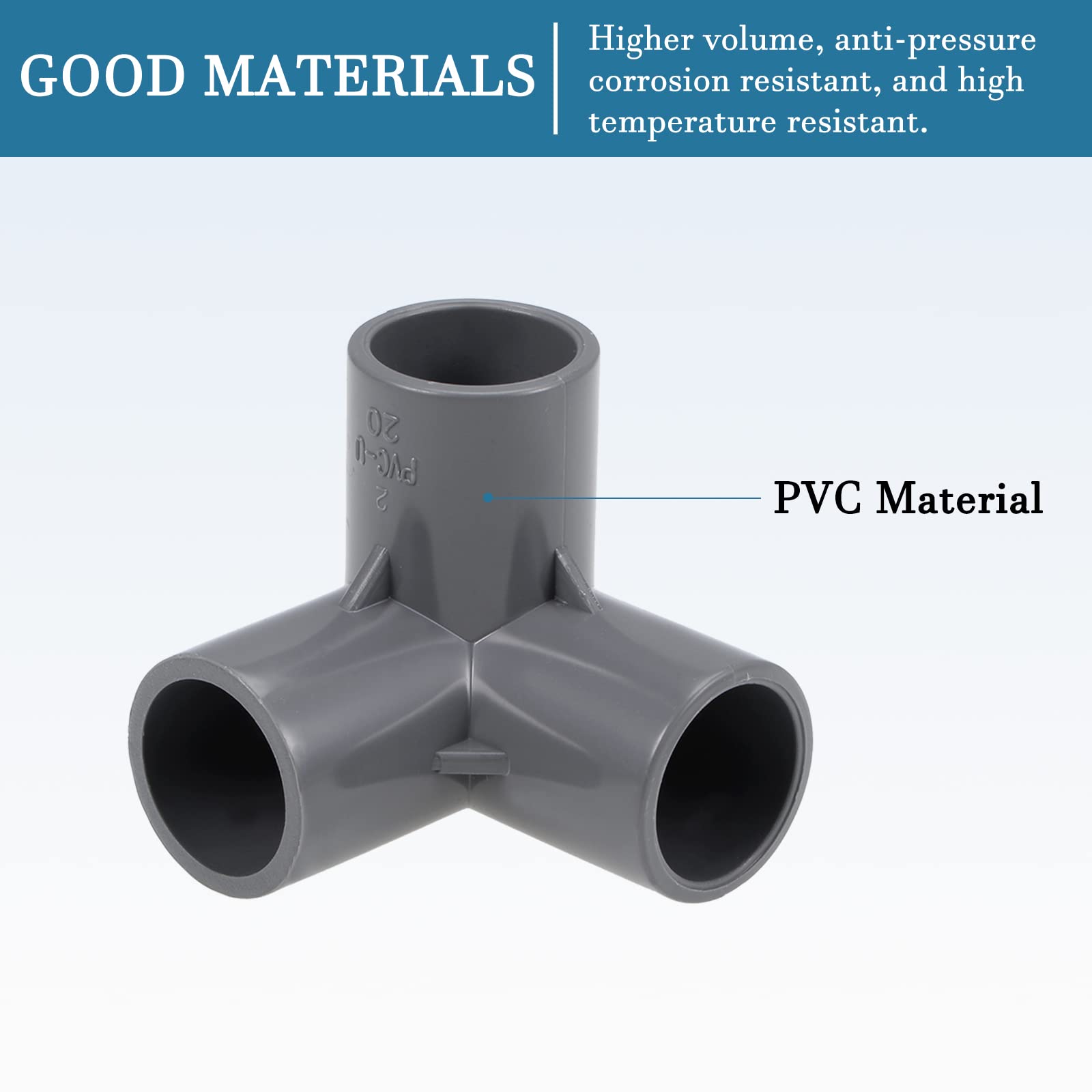 8 Pezzi Gomiti PVC 90° QUARKZMAN Per Tubo 20mm – Raccordi Angolari Per Fai Da Te E Irrigazione