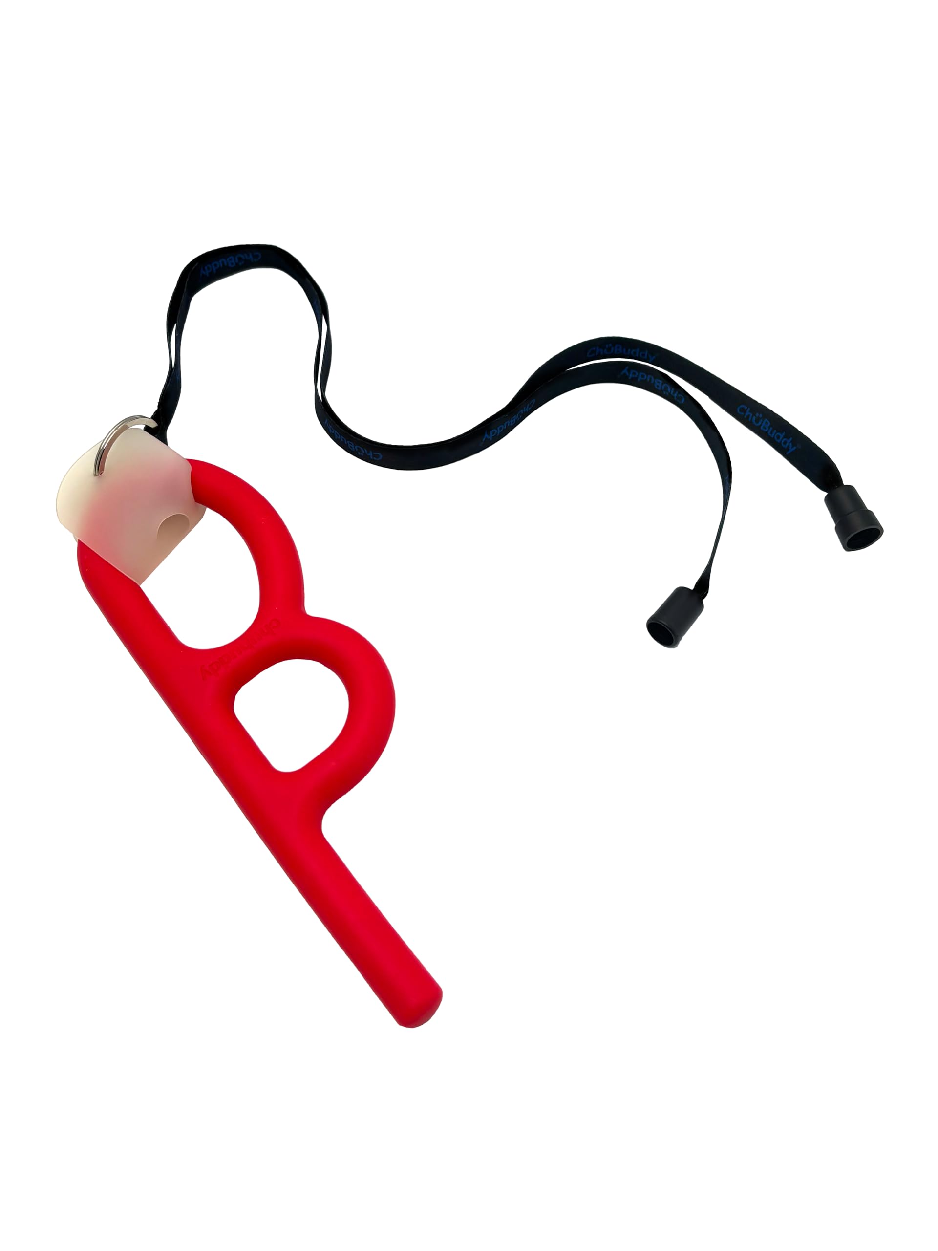 CHU-BUDDY Chewy Holder - Paquete de 4: dos cordones negros con clip y dos (negro) para el cuello
