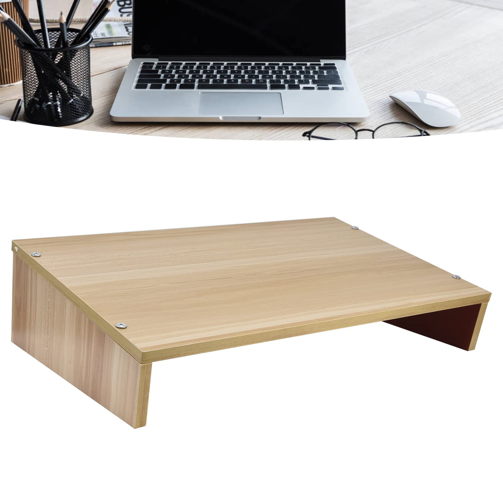 Rack per Computer Portatile Supporto in Legno Resistente per Lavoro in Ufficio a Casa con Design Portatile 50 X 29,5 Cm