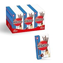 Mikado Cioccolato al Latte, Bastonicino Sottile e Croccante, Ricoperto di Gustoso Cioccolato al Latte, Pratico da mangiare e adatto per ogni occasione, 24x75g (24 Confezioni da 75g)