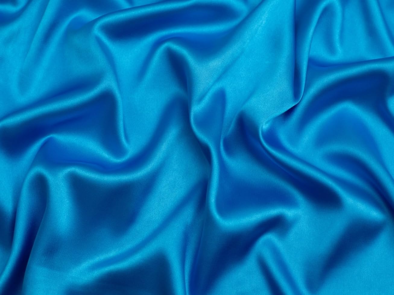 Minerva Kingfisher Stretch Woven Satin Fabric - Per Metre