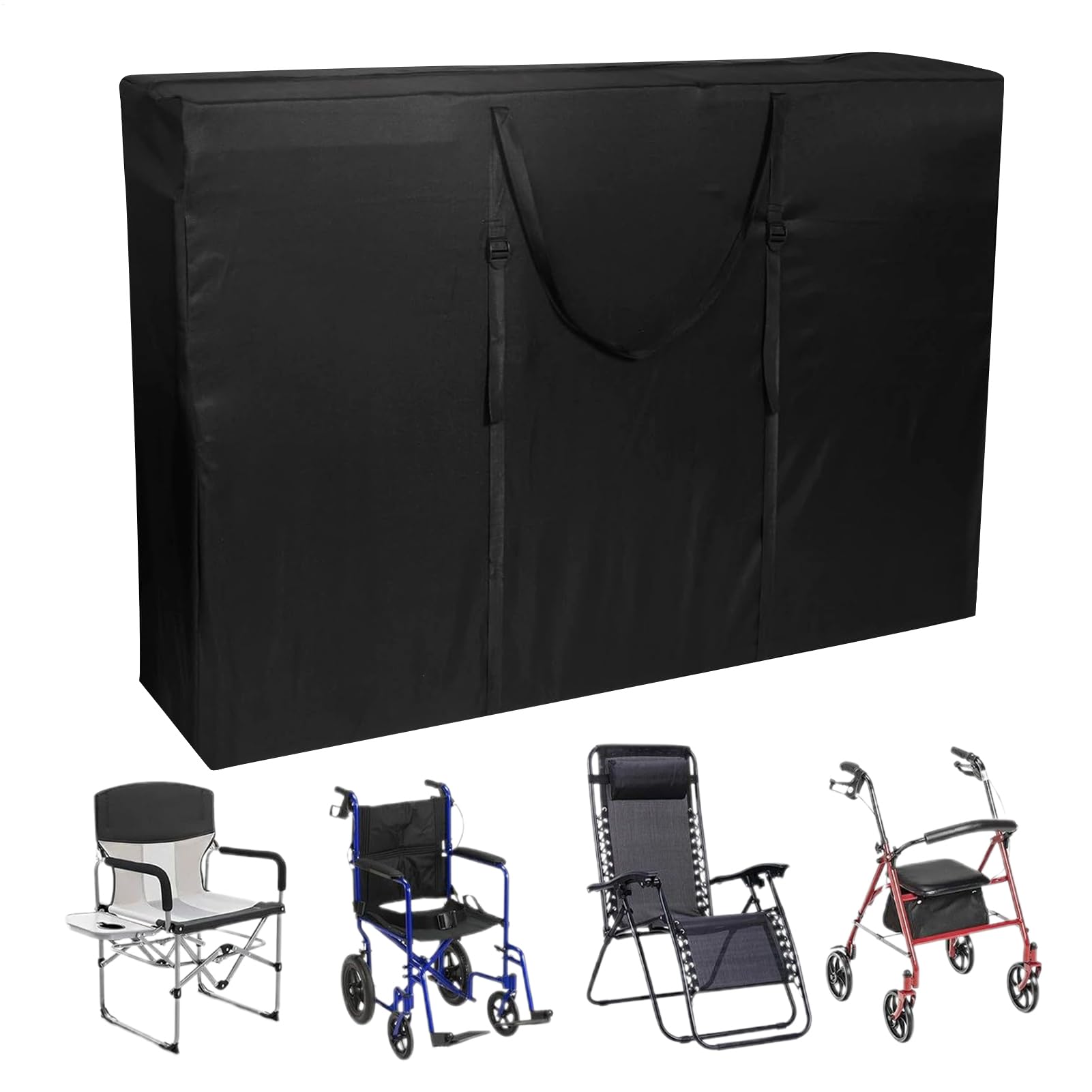 Sac de transport pour déambulateur pliable housse imperméable pour fauteuil roulant