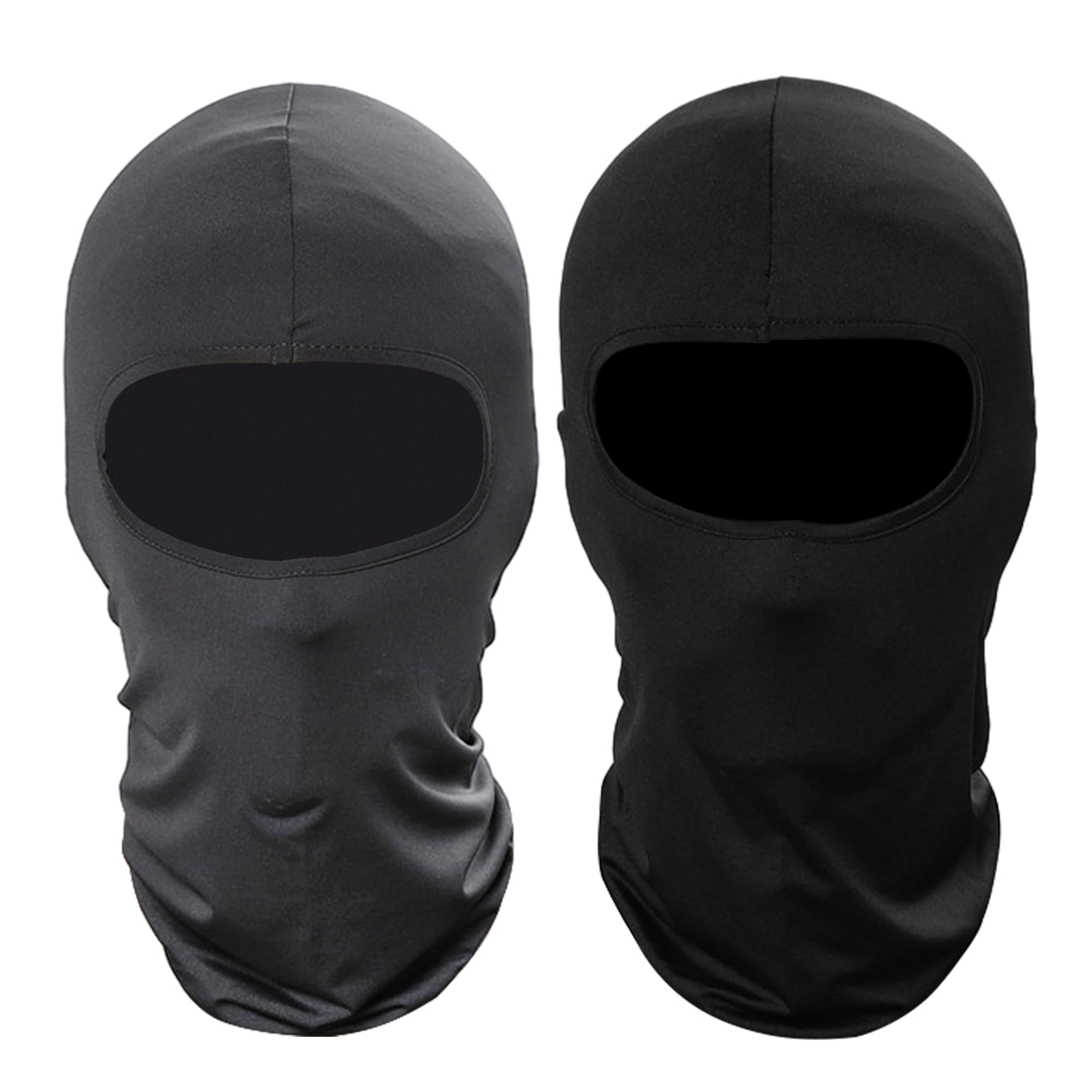 Pukavt 2 Pack Balaclava Face Mask, Ski Mask for Men Women,Black/Dark Gray