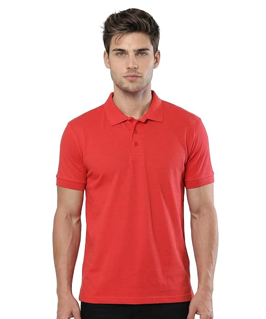 Scott International Men's Rich Cotton Regular Fit Striper Polo T-Shirt |