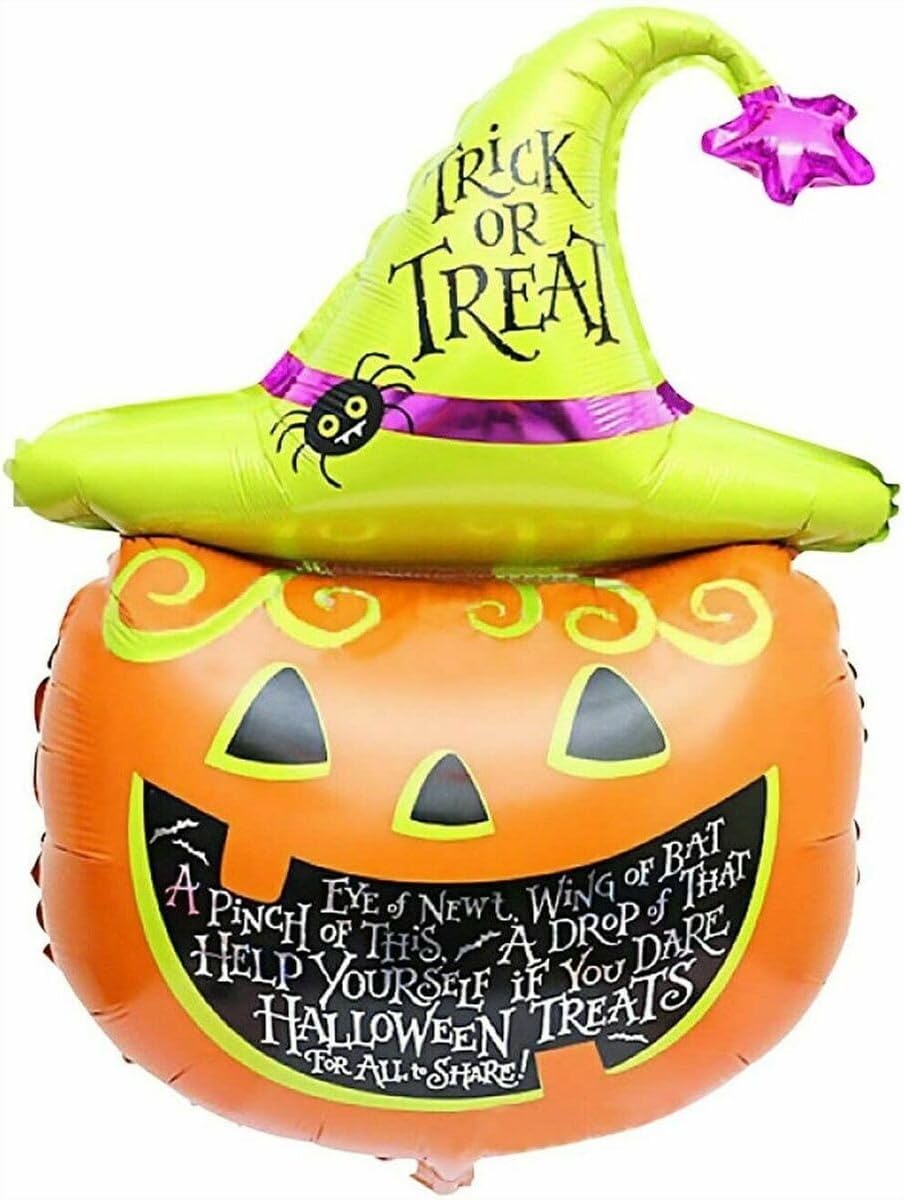 Goldedge 26 Inch Halloween Pumpkin Decoration Balloon Orange Party, Theme, Events