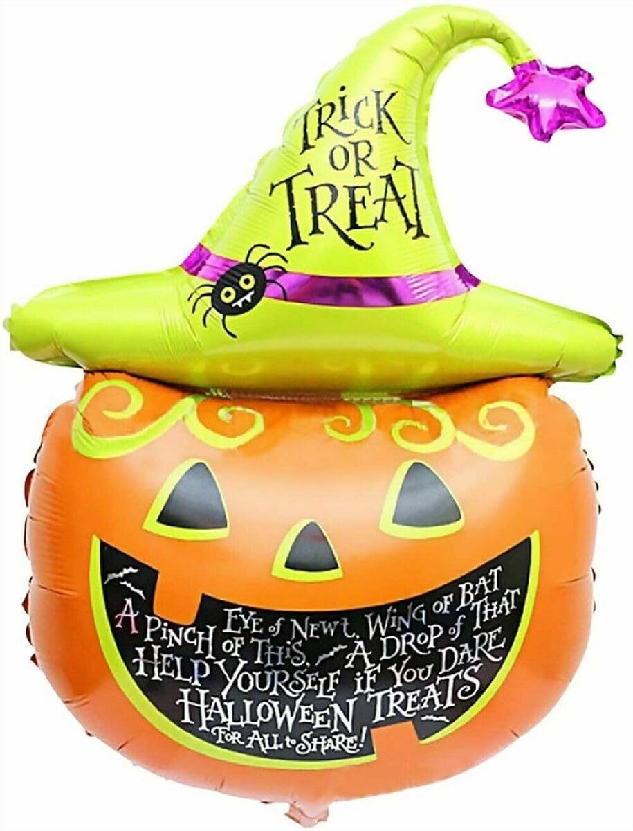 Goldedge 26 Inch Halloween Pumpkin Decoration Balloon Orange Party, Theme, Events