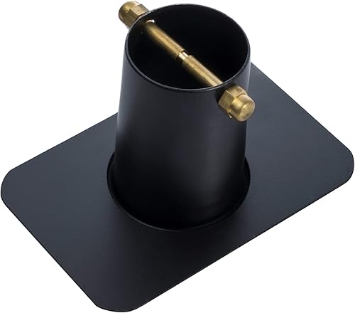 Miniatura 4 de Monarch Rain Chains Cadena de lluvia de copa martillada con adaptador de canalón, repuesto de aluminio negro de 8.5 pies y adaptador de canalón de