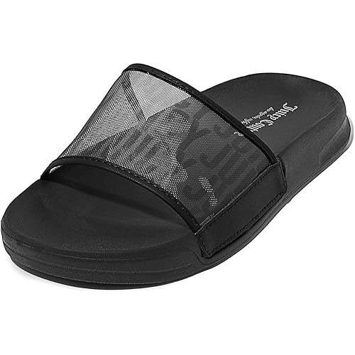 Juicy Couture Slide Sandals, Beach Flats for Women, Summer Shoes