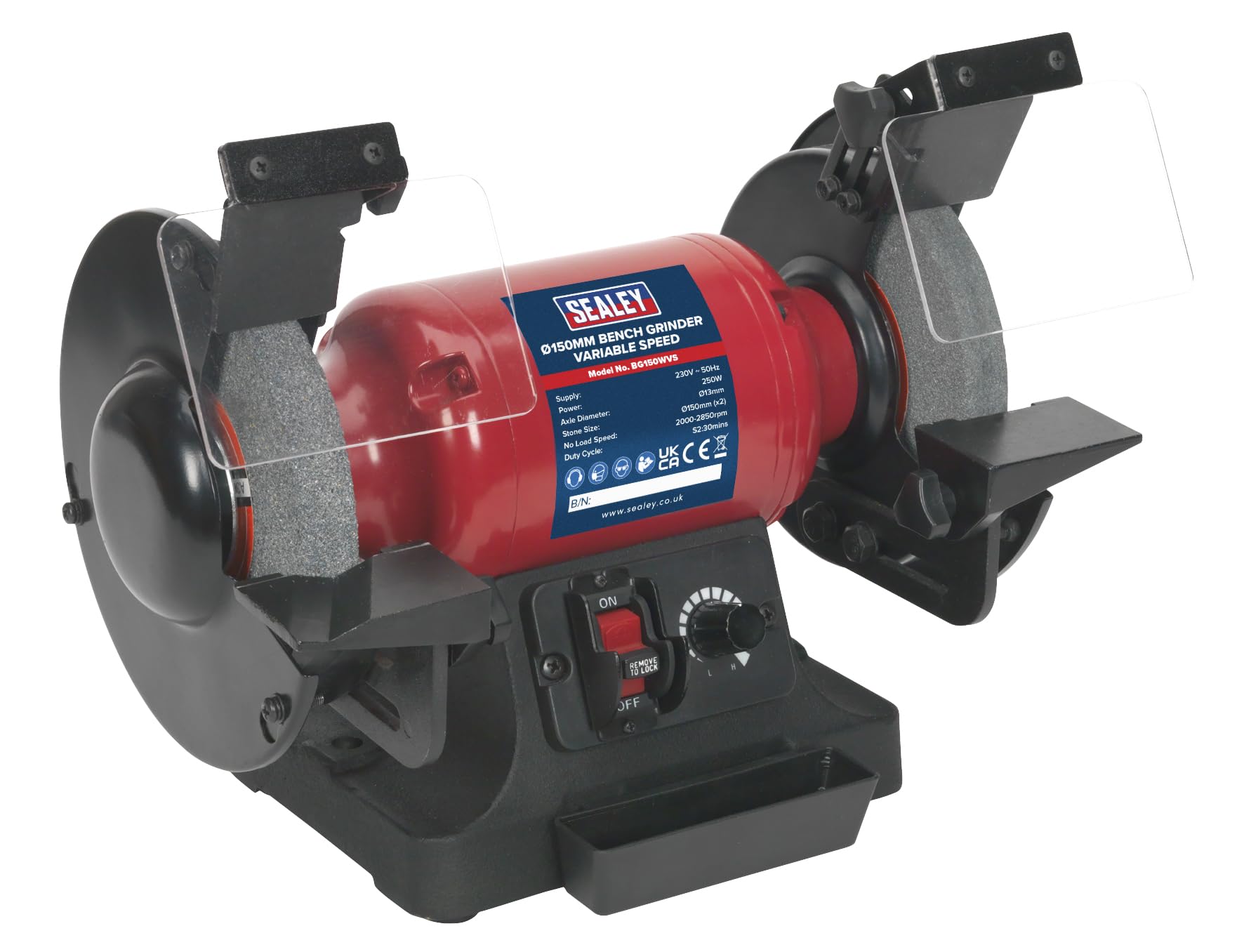 Sealey Bench Grinder �150mm Variable Speed BG150WVS
