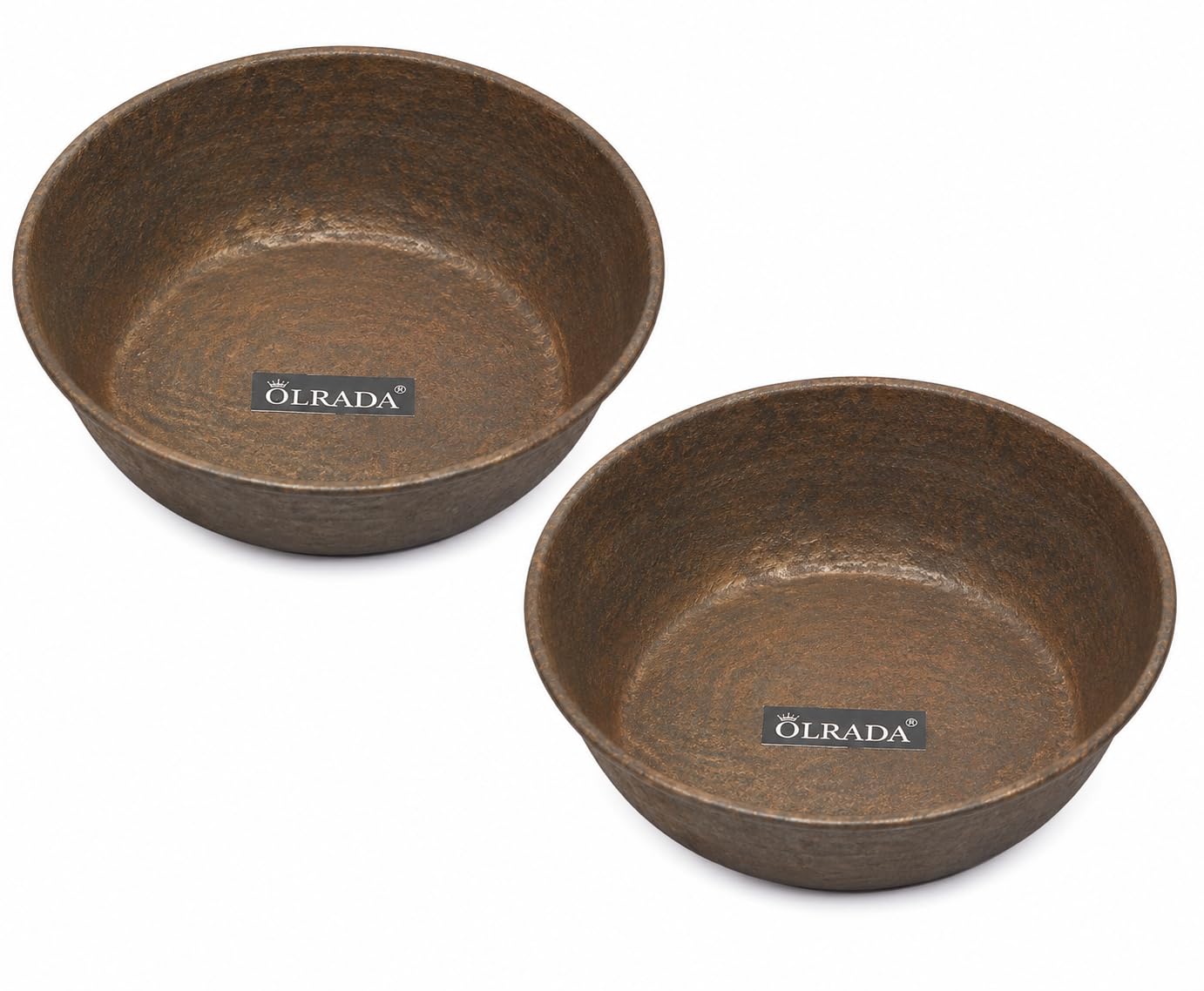 Olrada Iron Heena Bowl for Mehndi and Hair Color (6 inches) Set of 2pcs, Black-image-41