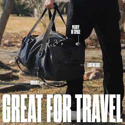 Miniatura 5 de GBY - Bolsa seca impermeable para aventuras al aire libre - Bolsa de lona de 56 litros para campamento, viajes, deportes, gimnasio - Gran