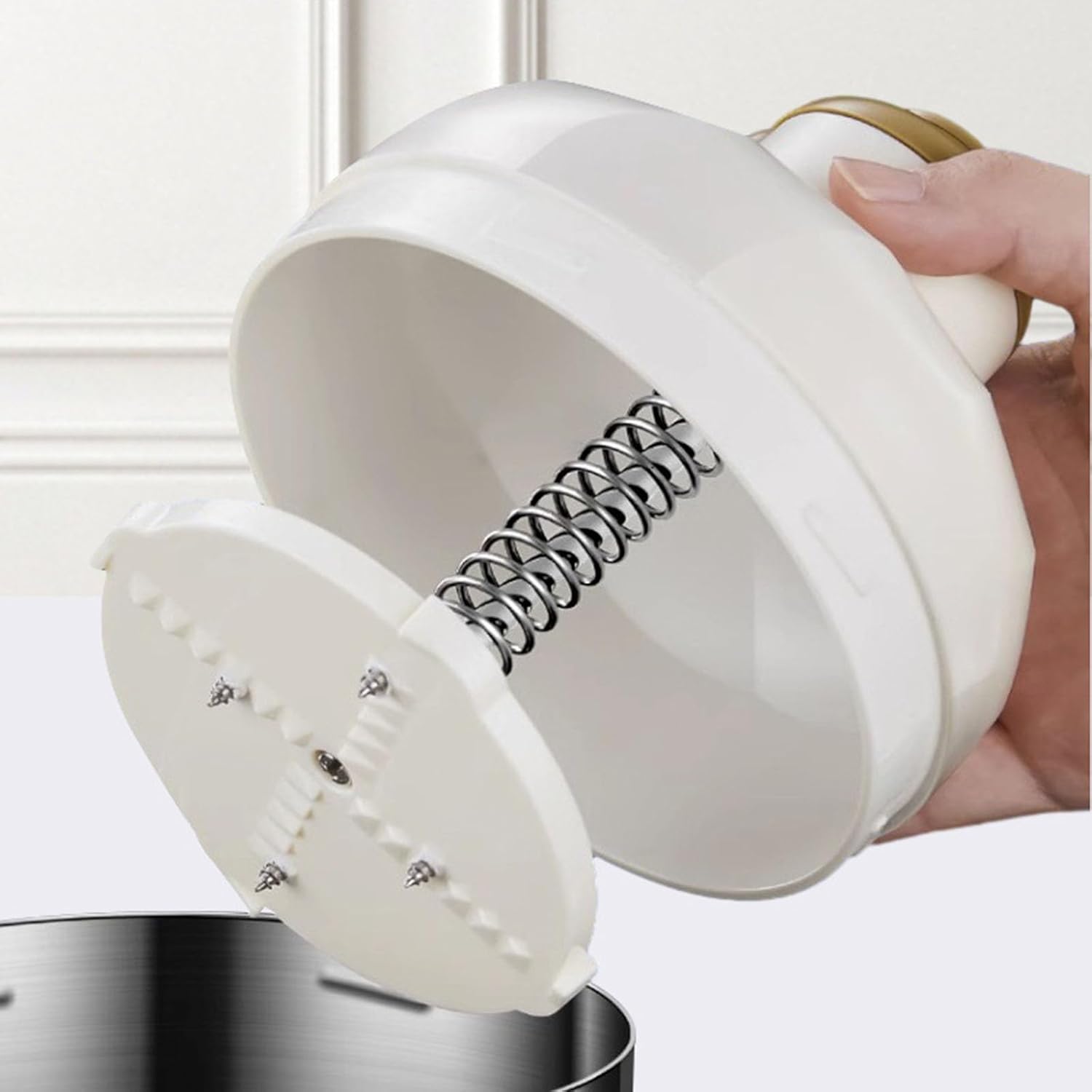 Shaved Ice Machine Snow Cone Machine Manual - Portable Ice Crusher and Shaved Ice Machine with Free Ice Cube Trays -Stainless Steel