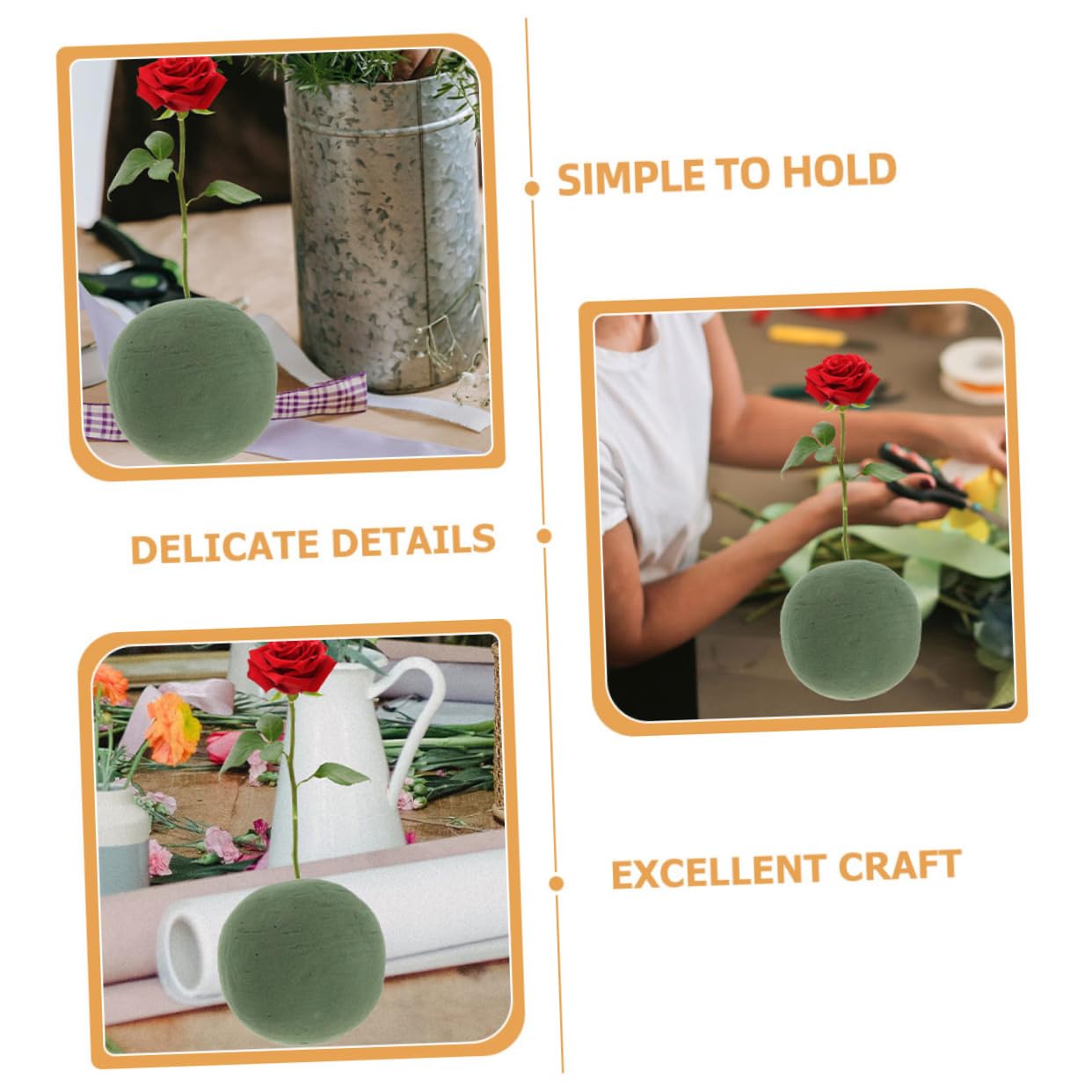Floral Foam Base Wedding, 2 szt. Gąbki chłonnej do kompozycji kwiatowych