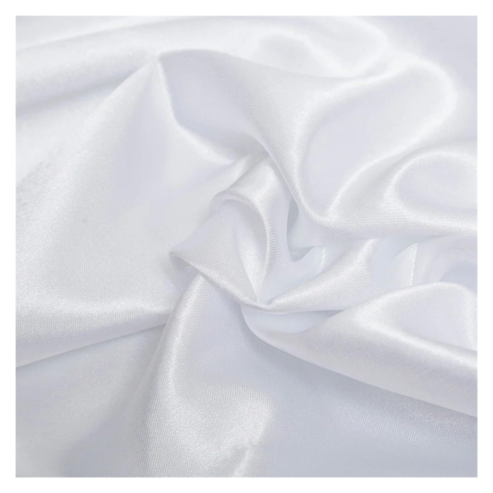 Silk Fabric 150cm Wide Silk Satin Fabric for Clothing Sewing Costume Skirt Lining Materials Wedding Background Decoration(Color16)