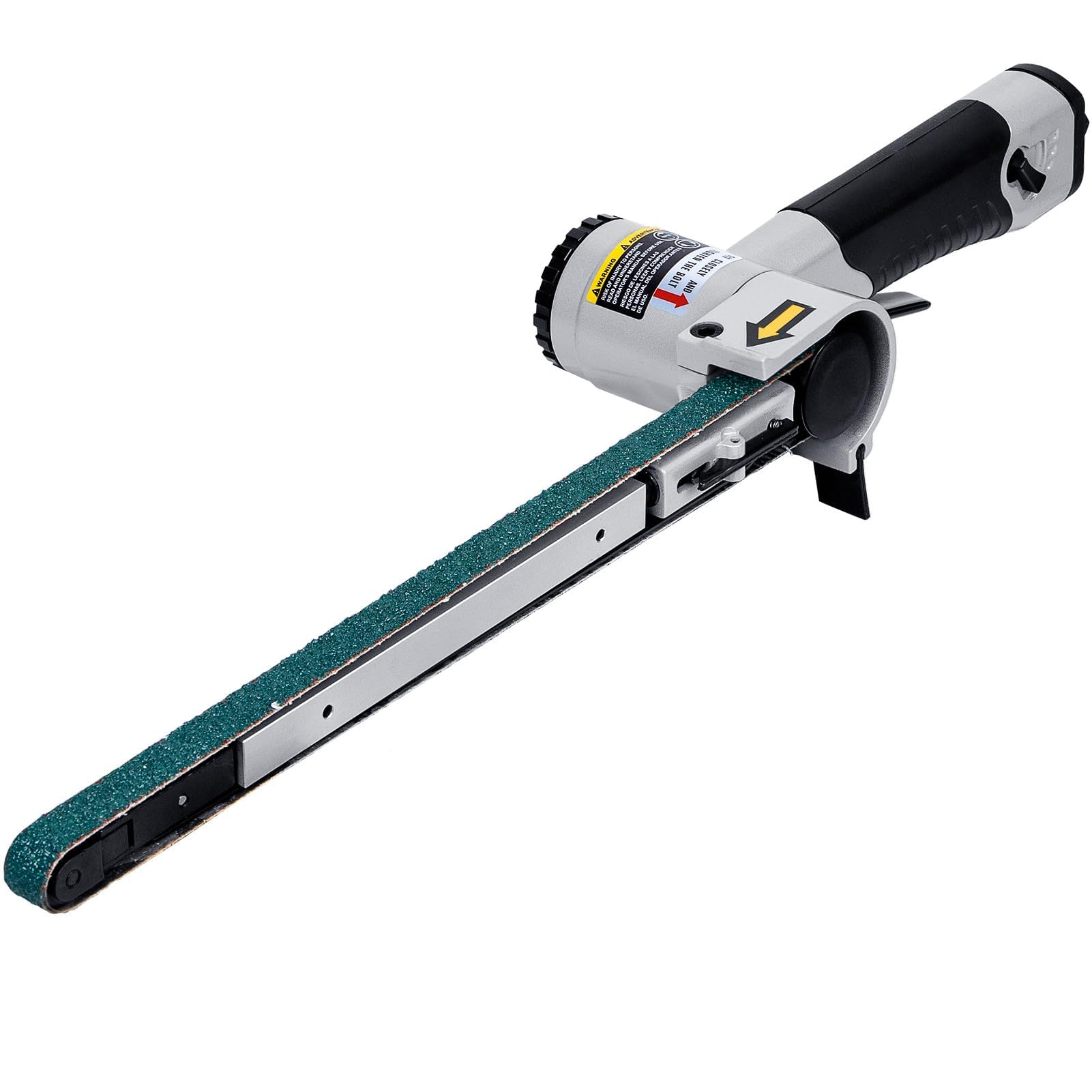 1/2" x 24" Industrial Pneumatic Belt Sander | Heavy Duty Air Powered Sander for Woodworking, Metal Polishing & Surface Finishing | Professional Tool for Steel, Aluminum, Iron & Wood