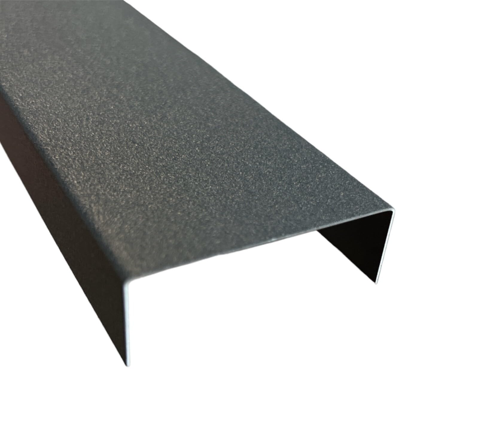 Alu U-Profil Anthrazit Struktur Grau | Aluminium U-Winkel Dachabdeckung | Hochwertiges Abschlussprofil für Dach, Terrasse, Fassade & Außenbereich, Größe: 2000 mm, Stil: 15x170x15 mm