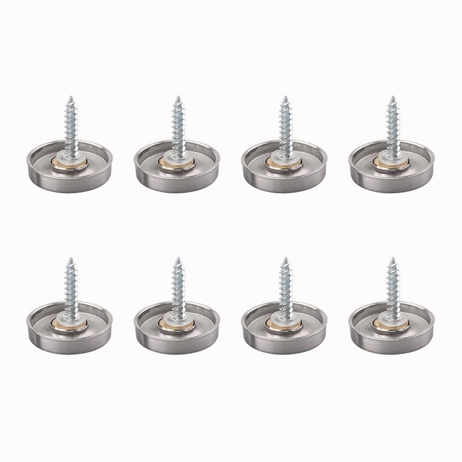 8Pcs Stainless Steel Mirror Nails Cap Durable Mirror Screws Decorative Cover Cap Brushed Mirror Screws Polished Cap for Mirror Tables Bath