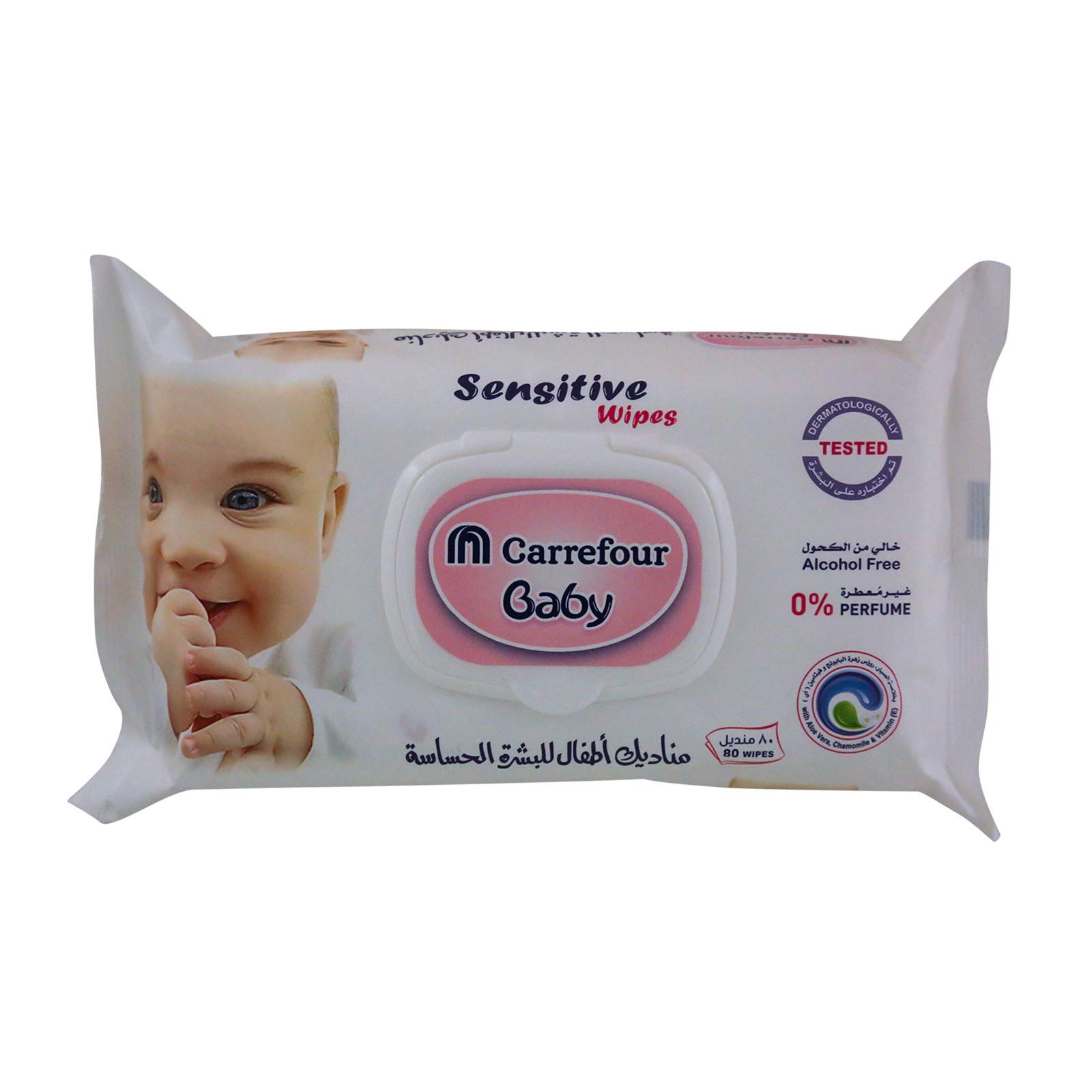Carrefour Baby Sensitive Wipes 80 Wipes