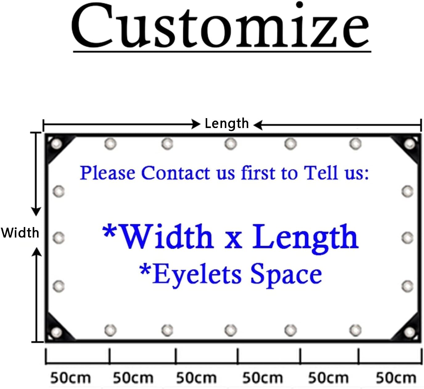 Pergola Curtains Waterproof 0.5mm Clear Vinyl Tarp Outdoor Durable PVC Outdoor Tarpaulin Curtain for Pergola Porch Gazebo(1.5x1.5m(5x5ft))