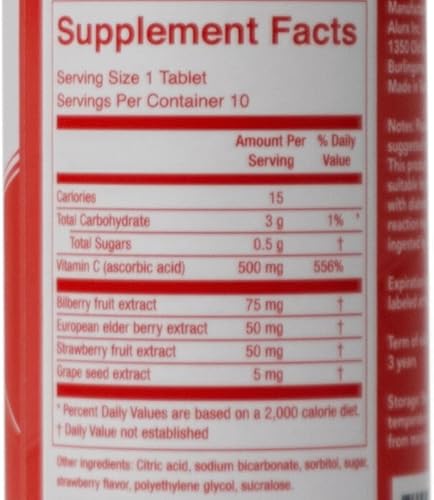 Miniatura 5 de Alurx Tabletas de apoyo de colágeno, con vitamina C, arándano, saúco, extracto de semilla de uva para apoyar la producción de colágeno, vegano, sin