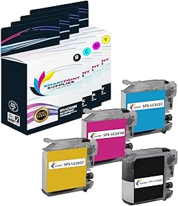 Set 5 Cartucce Inchiostro Brother LC203XL - Ricambio Compatibile Per Stampanti A Getto D'inchiostro - Foto 13