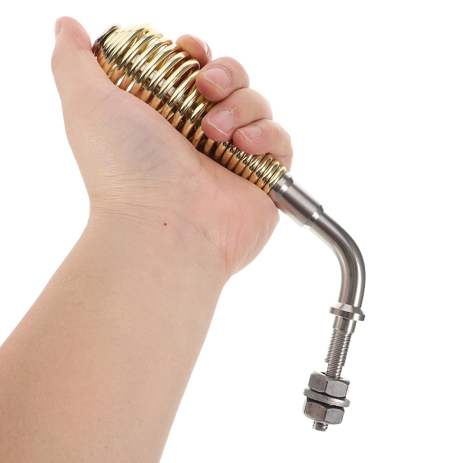POPETPOP Maniglia a Molla per Porta Stufa a Legna 4" con Asta Filettata M8 Resistente al Calore Sostituzione per Caminetti e Barbecue Installazione Fai da Te Diametro Molla 38 MM