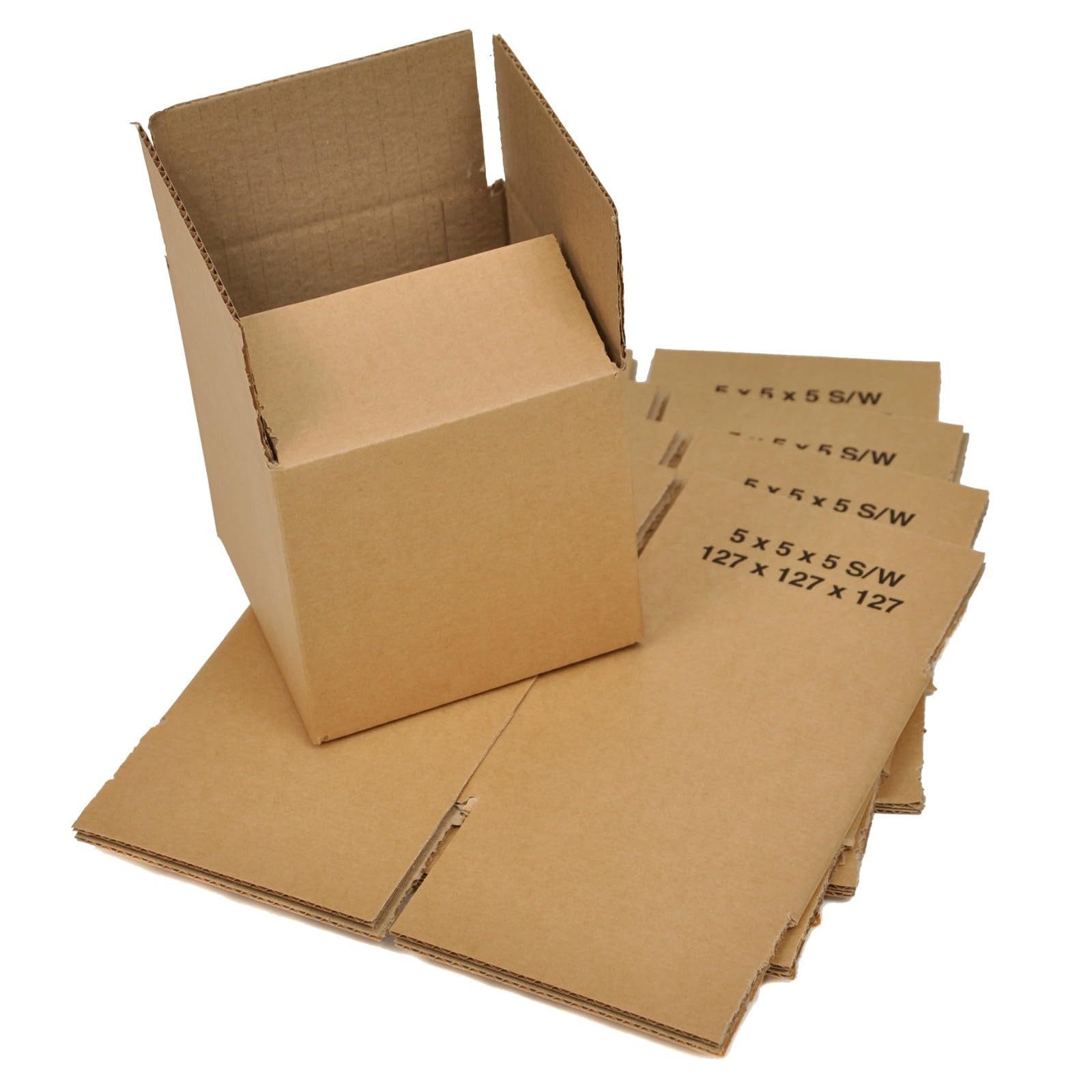 BAG-IT 25x Single Wall Cardboard Packing Boxes 5"x5"x5" (127x127x127mm) Small Parcel Shipping Mailing Postal Gift Cube Postal Shipping Box Mailing Cartons Shipping boxes